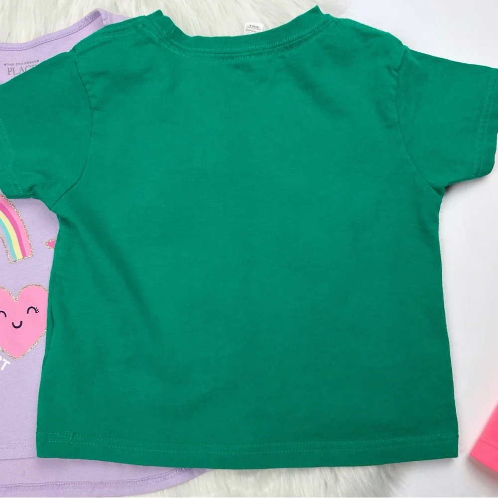 The Children's Place, Rabbit Skins, PoGo Club of NY Girls Toddler T-Shirt Bundle